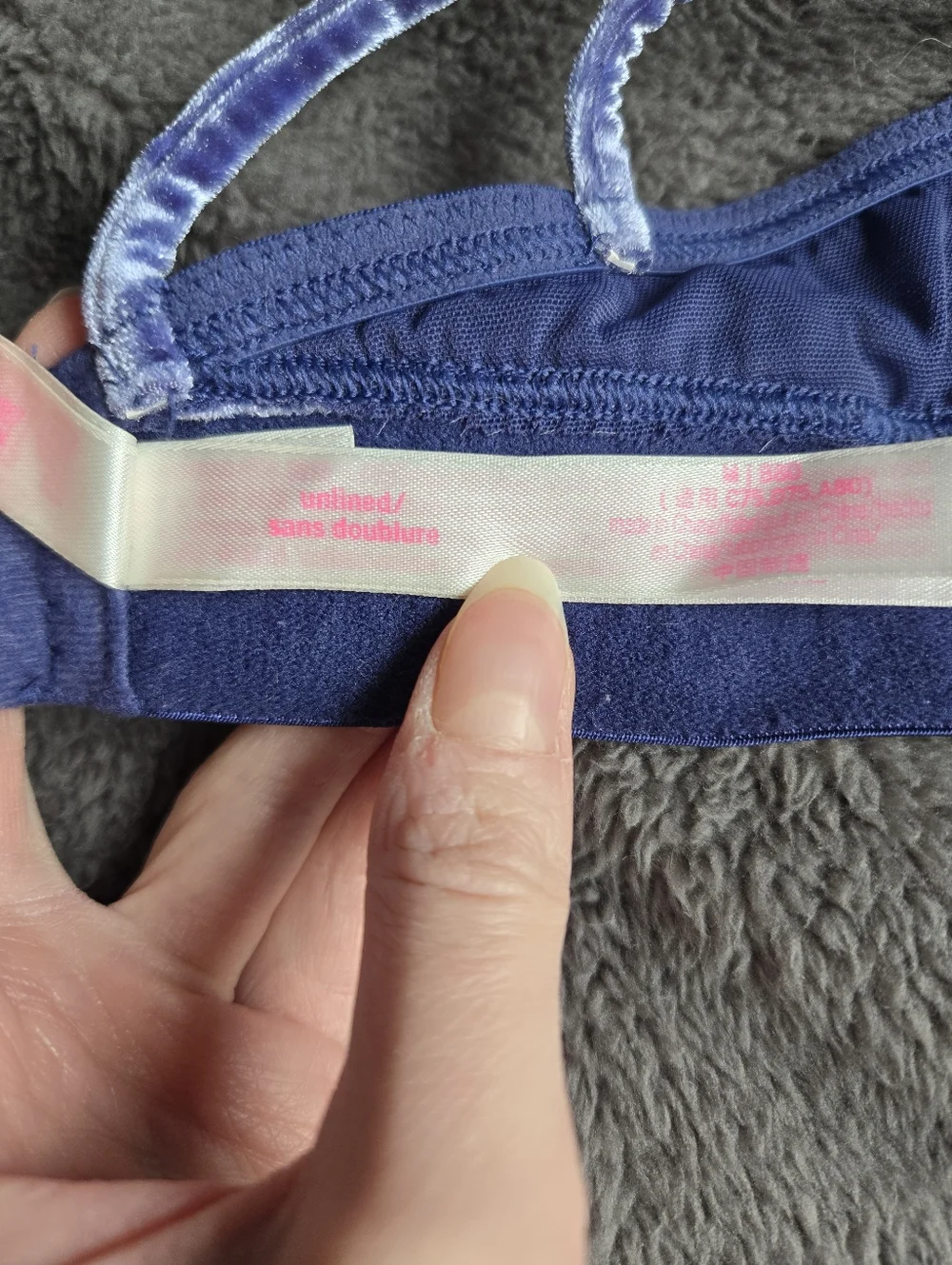 💫3 for 15$💫 Blue Velvet Bralette - Picture 4 of 6